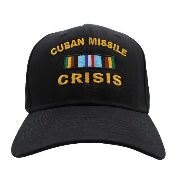 Cuban Missile Crisis Ribbon Cotton Cap - Black