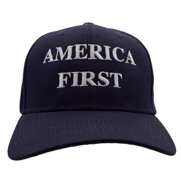 America First Cotton Cap - Navy Blue