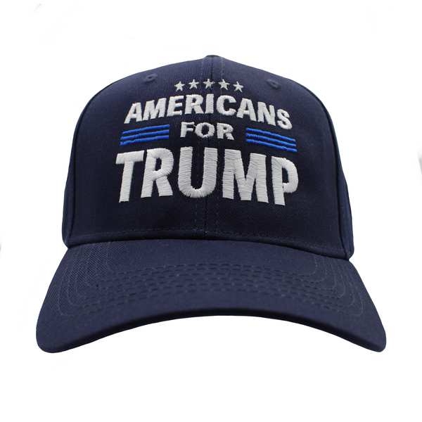 Americans For Trump Cotton Cap - Navy Blue