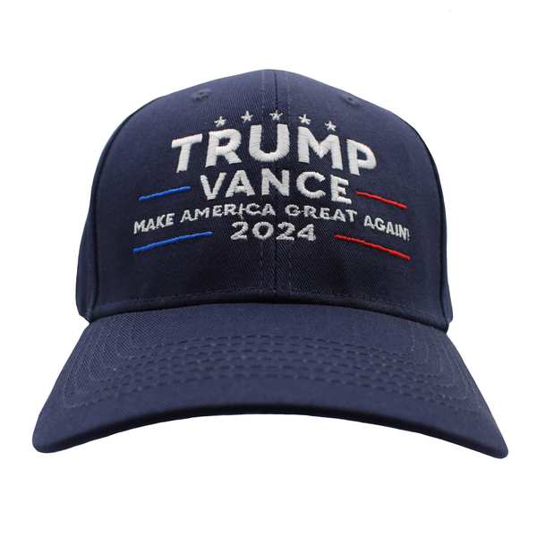 Trump Vance 2024 Cotton Cap - Navy Blue