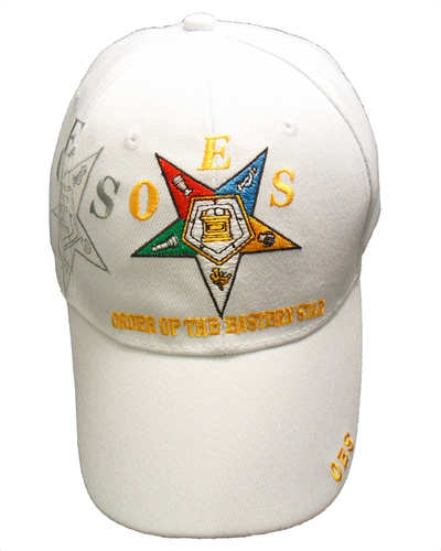 OES Order of the Eastern Star Cap - White