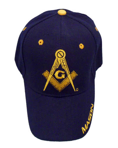 Masonic Square & Compass CAP - Navy Blue