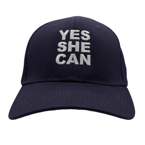 Yes She Can Cotton Cap - Navy Blue