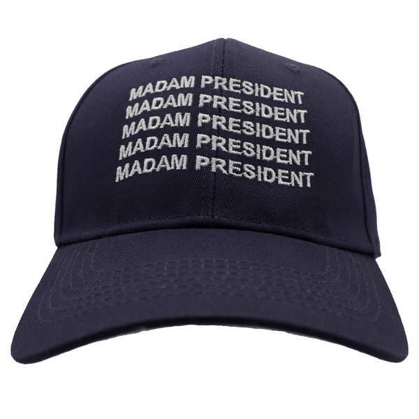 Madam President Cotton Cap - Navy Blue