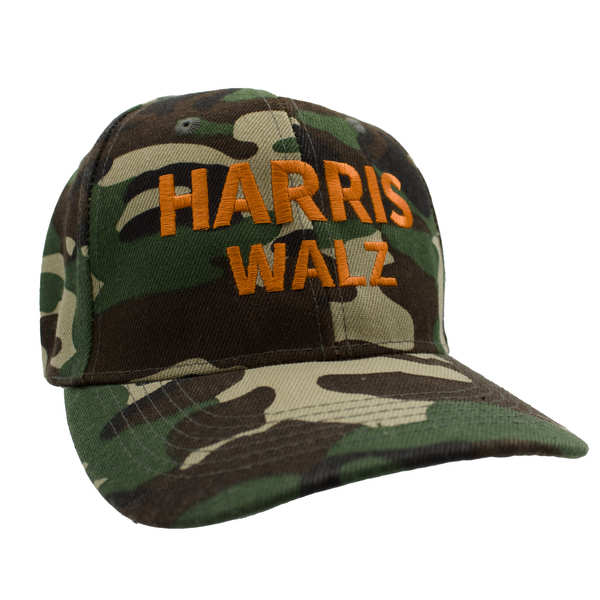 Harris Walz Cap - Green Camo