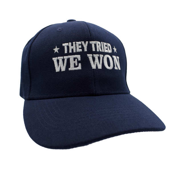 They Tried We Won Cap - Navy BLUE