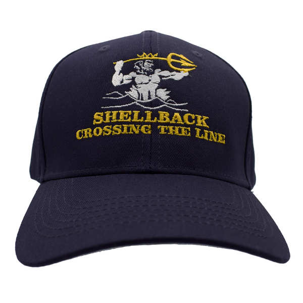 Shellback Crossing The Line Cotton CAP - Navy Blue