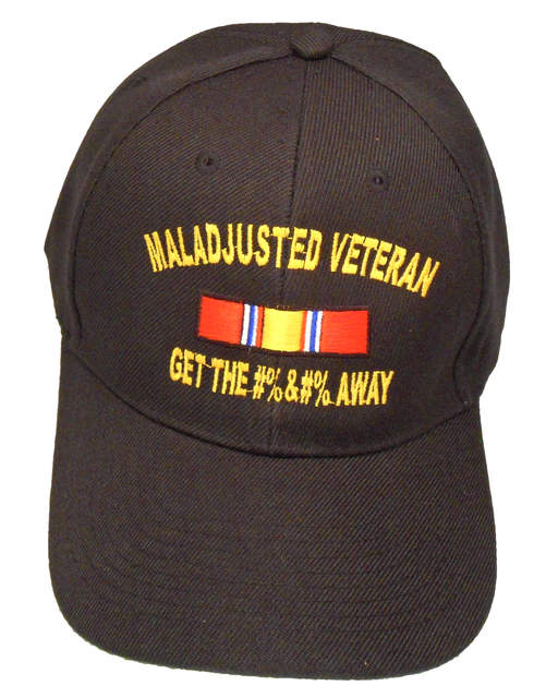 Maladjusted Veteran Ribbon Cap - Black