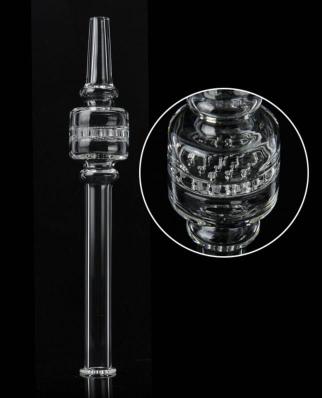 CLEAR NECTOR STRAW WITH HONEYCOMB PERC