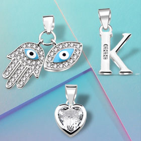 Wholesale Cubic Zirconia evil eye pendants