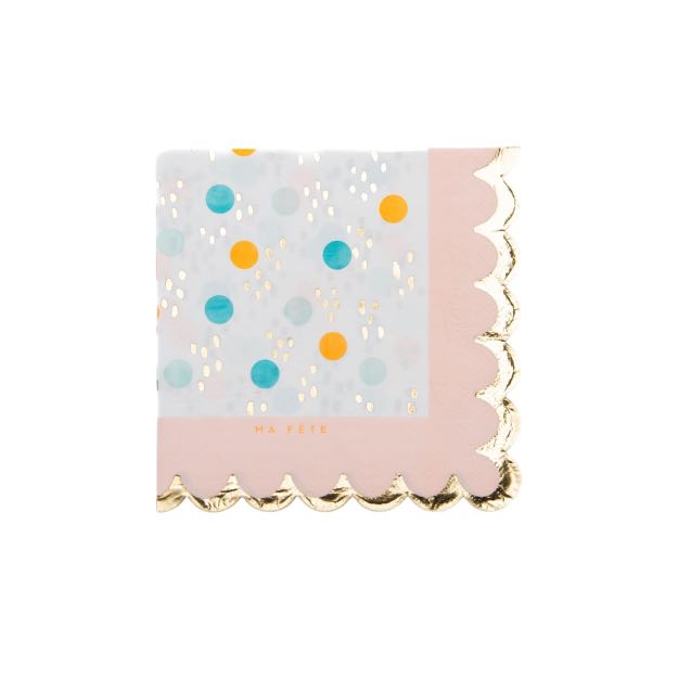 Fun Fair Square Paper Dinner Napkins (24)