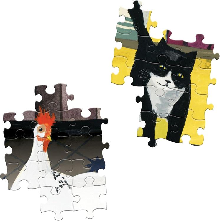 eeBoo: Piece and Love Kitchen Chickens 1000 Piece Square Adult Ji