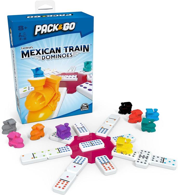 Pack & Go Mexican Train Dominoes from Spin Master GAMEs Portable