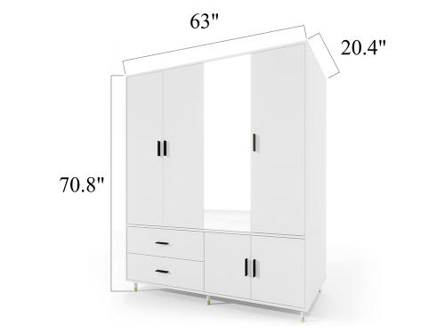 Armoire Wardrobe Closet,White Wood Wardrobe Cabinet