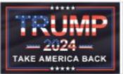 Trump 2024 Black Take America Back FLAG