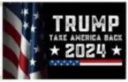 Trump 2024 Black FLAG Take America Back FLAG