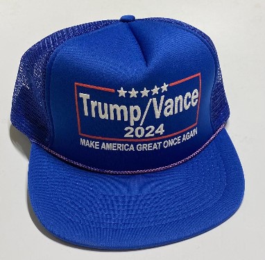 1 aaTrump Vance 2024 mesh HATs - royal blue