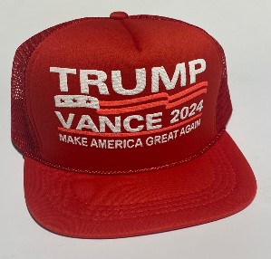 1 abTrump Vance 2024 Youth mesh HAT - RED