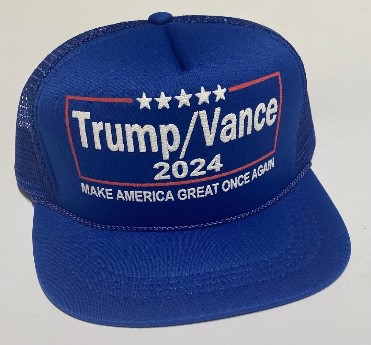 1 acTrump Vance 2024 Youth mesh HAT - royal blue