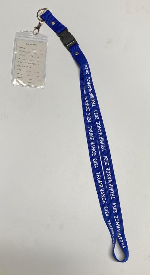 1 aPresident Trump / Vance 2024 LANYARD - royal blue