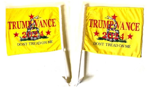 1 b3Trump Vance 2024 2-Sided Car FLAGS