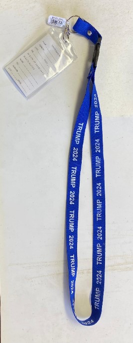 1 aPresident Trump 2024 LANYARD - royal blue