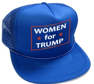 1 ma Women For Trump CAPS - royal blue