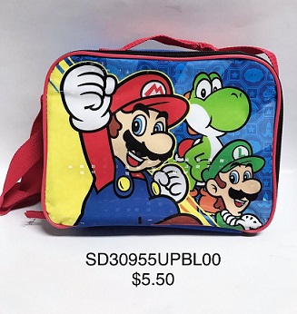 Lunch BAG w Strap- Mario(SD30955UPBL00)