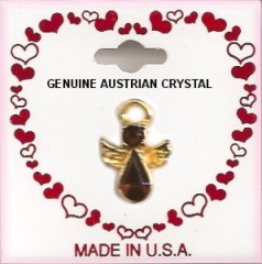 VALENTINE Crystal Angel  Pin