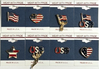 USA Assorted Lapel Pins in GOLD Plate