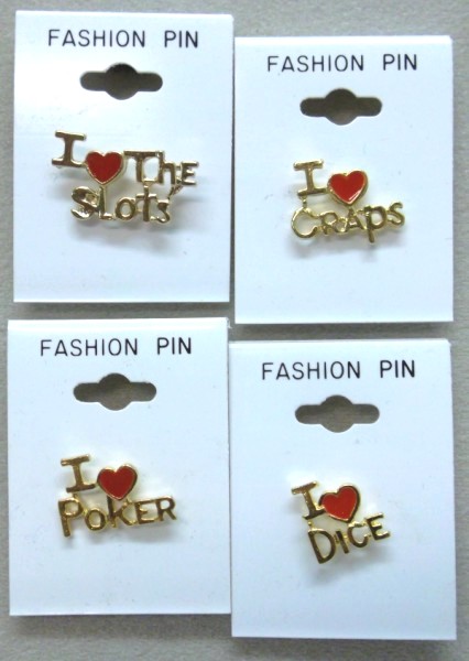 GamblINg Lapel PIN Assortment