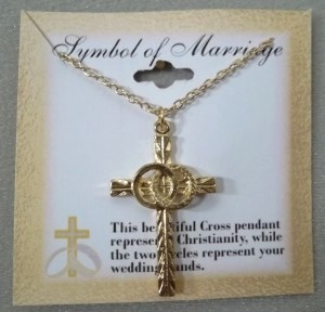 Christian Symbol of Marriage Cross Necklace