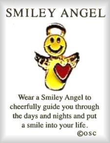 Valentine Smiley Angel Pin